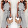 Stylish Womens Summer Striped Wide Leg Holiday Jumpsuits Playsuits Elegant Culotte Ideal For Any Occasion