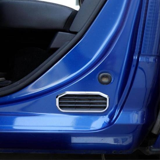 For 2010-2024 Dodge RAM 1500 ABS Chrome Rear Door Air Exhaust Vent Trim Cover 2P