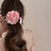 Flower Clip Rose Half-Tied Hairpin Women Headdress Big Flower Large Shark Claws