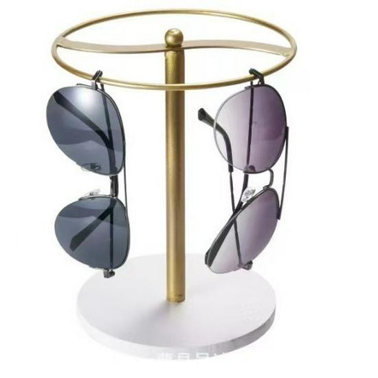Black Gold Metal Sunglasses Display & Jewelry Rack