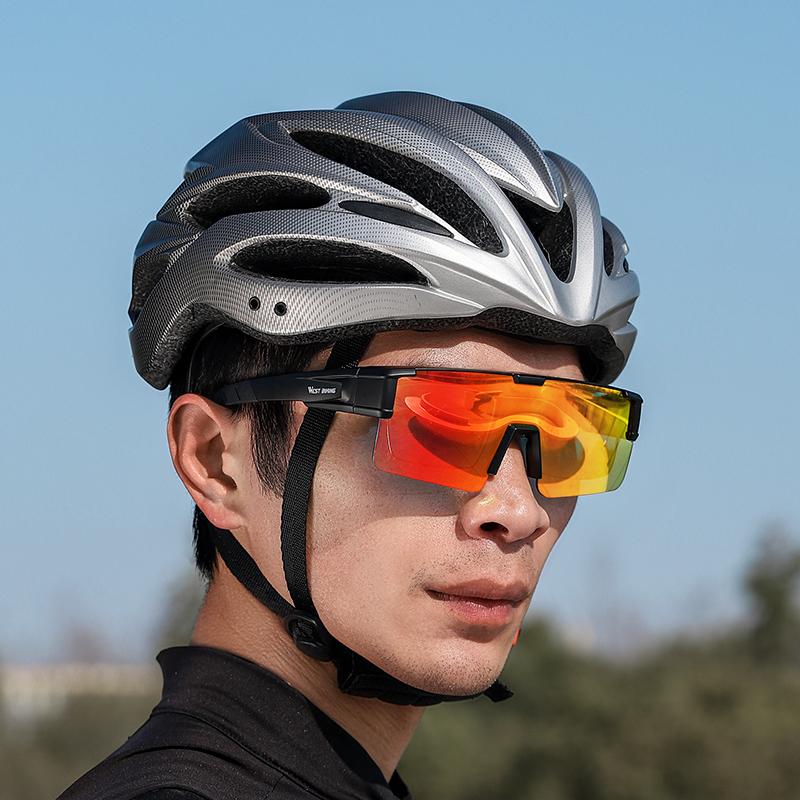 Photochromic Cycling Glasses Fit Over Myopic Sunglasses UV 400 Polarized Fishing Bike Goggles Cool Aesthetic Eyewear