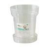 Wheeled Transparent Flower Pot Tray with Water Collection
