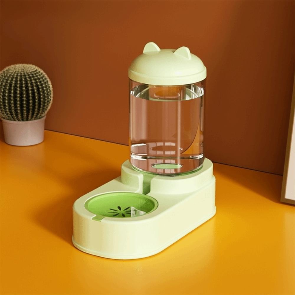 

Large Capacity Cat Automatic Feeder Anti Spill Durable Pet Water Dispenser Cartoon Shape Plastic Dog Feeder Multi Pet Household