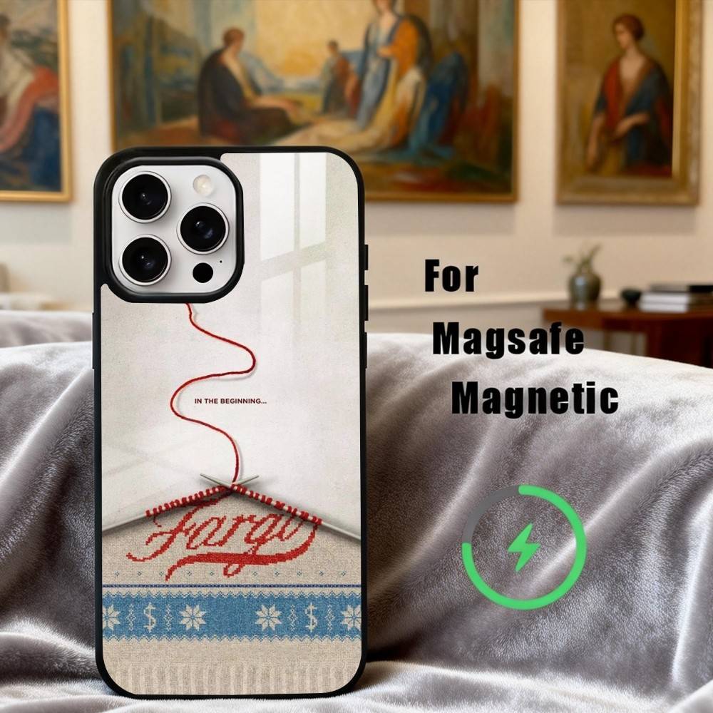 

Чехол для телефона T-TV F-Fargo-O для iPhone 17,16,15,14,13,12,Plus,Pro,Max для магнитной беспроводной зарядки Magsafe iPhone14Plus