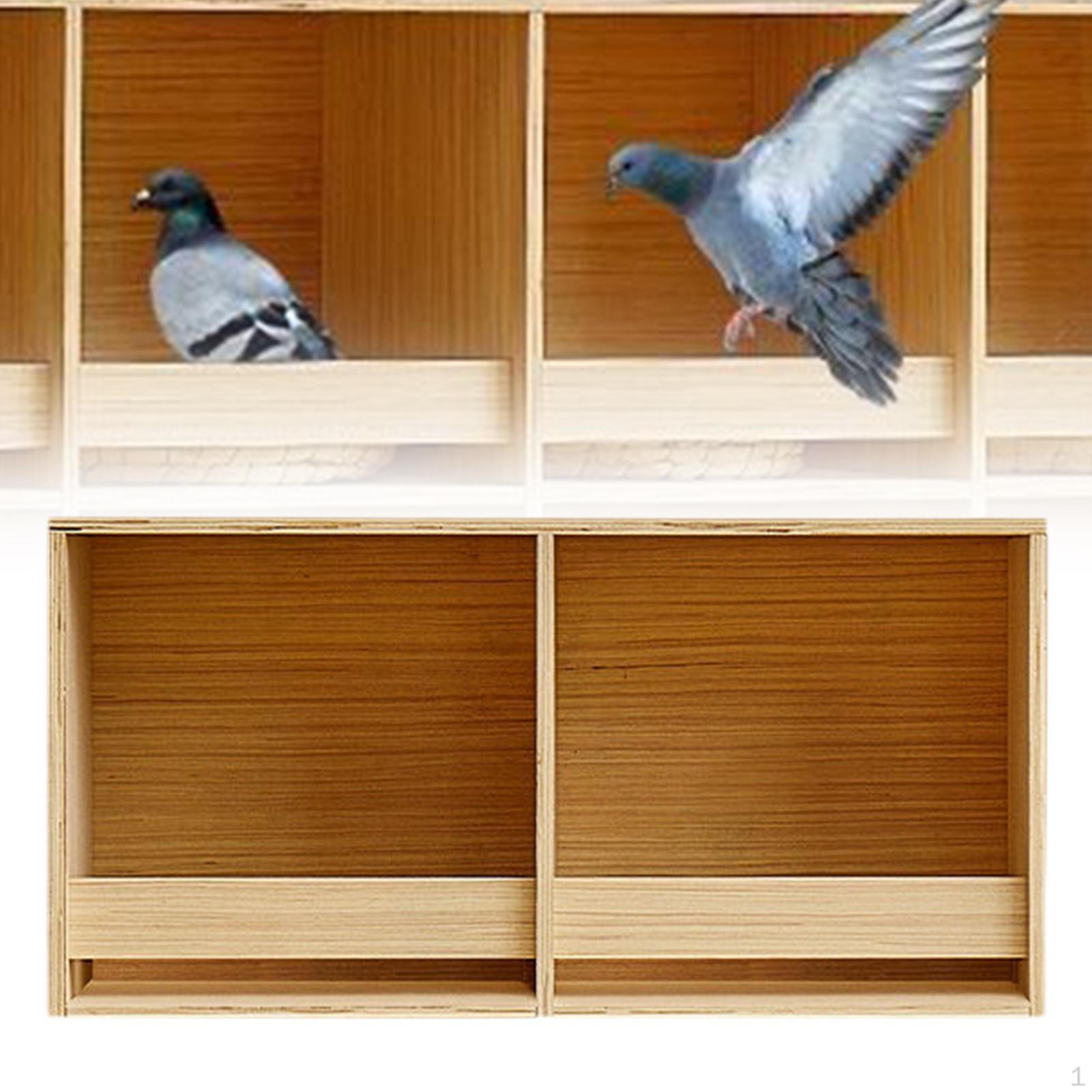 

Ящик для разведения попугаев, голубятня, деревянный гнездовой домик для попугаев, канареек 2 Grids 60cmx30cm