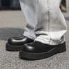 Baotou halvtofflor utomhus tjocka sulor dämpande bekväma läder vardagliga läderskor