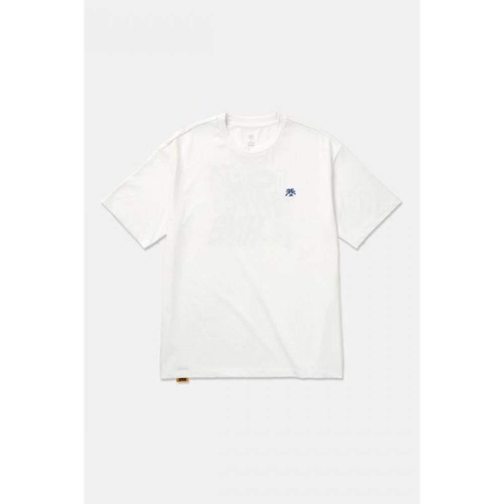 Kolon SporT Unisex Graphic ShorT Sleeve T shirT Paper Press jwTcm25811cre