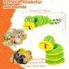 Langlebige quietschende Knoten-Kauspielzeuge für Hunde zum Zähneschleifen, lustige Tierdesigns inklusive Enten Frösche Kühe Schlangen, geeignet für Welpen
