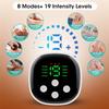 Lower Back Toning Electric Waist Massager Belt Vibration For Belly Hot Compress Massage USB Rechargeable Muscle Relaxing Charge