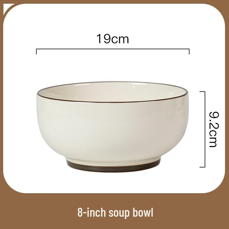 

Ru Han Brocade Collection 8-inch Bone China Soup Bowl Set (3-pack)