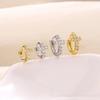 Cross Pendant Hoop Earrings For Women Huggie Earring Luxury Zircon Gifts