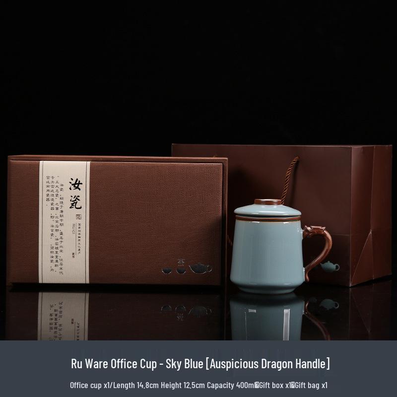 Premium National Day Business Gift Set: Elegant Water Cup for Clients & Leaders