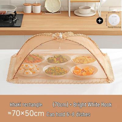 Elegant Foldable Embroidered Food Cover