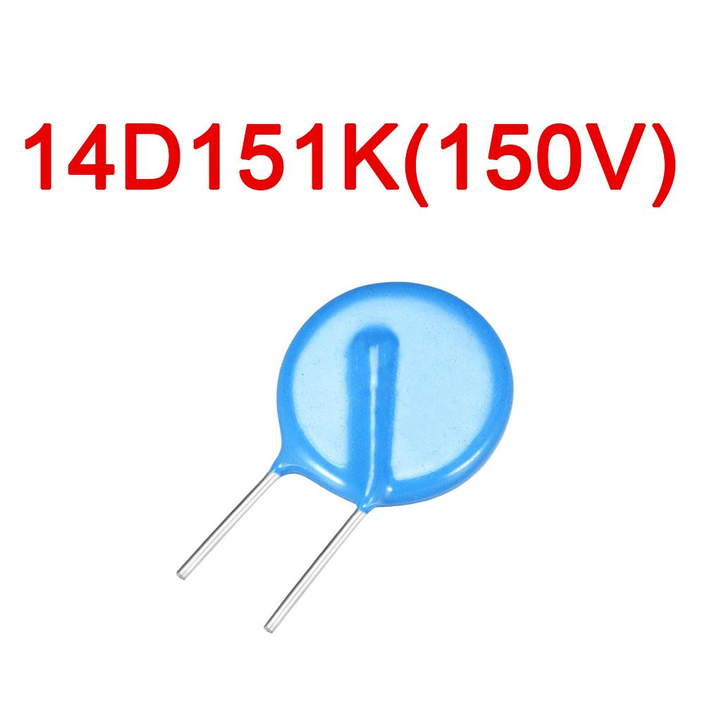 10PCS 14D Metal Oxide Varistor MOV Values of Range 151K To 821K 14K 14D 270/470/151/201/221/471/561/621/681/821 METAL OXIDE VARISTOR ZOV