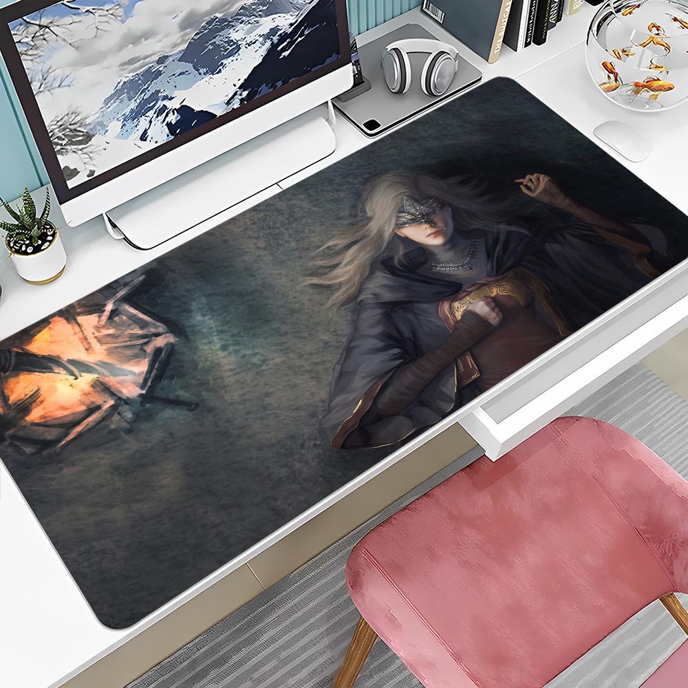 Anime Dark Soul Mousepad Large XXL Thickened Mouse Pad Oversized Gaming Keyboard Notebook Table Mat