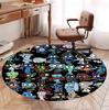 Dandy's World Pattern Round Rug, Indoor/Outdoor Mat, for Picnic, Gameroom, Bedroom, Office, Living Room, Home Decor Carpet, Birthday Gift