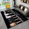C-Champagne M-Moet & C-Chandon Teppich für Schlafzimmer Wohnzimmer Zuhause Sofa Dekoration, Kinderspiel Große Dekoration Bodenmatte Geschenk