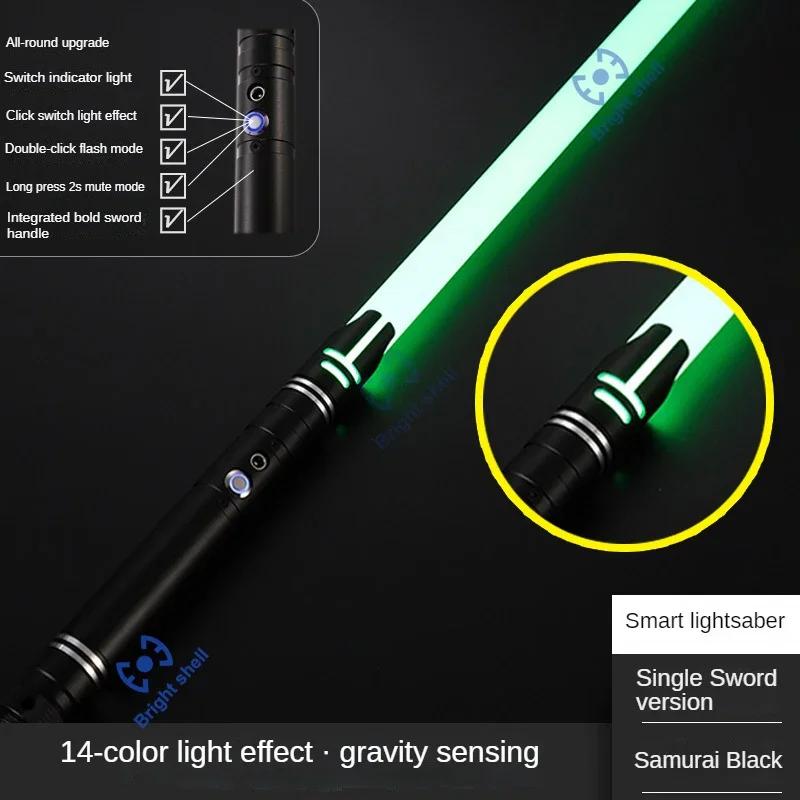 Metal Lightsaber Laser Sword Toys RGB Light Saber 15Color Change Kids Soundfonts Force FX FOC Blaster Toys Jedi Laser Sword Gift