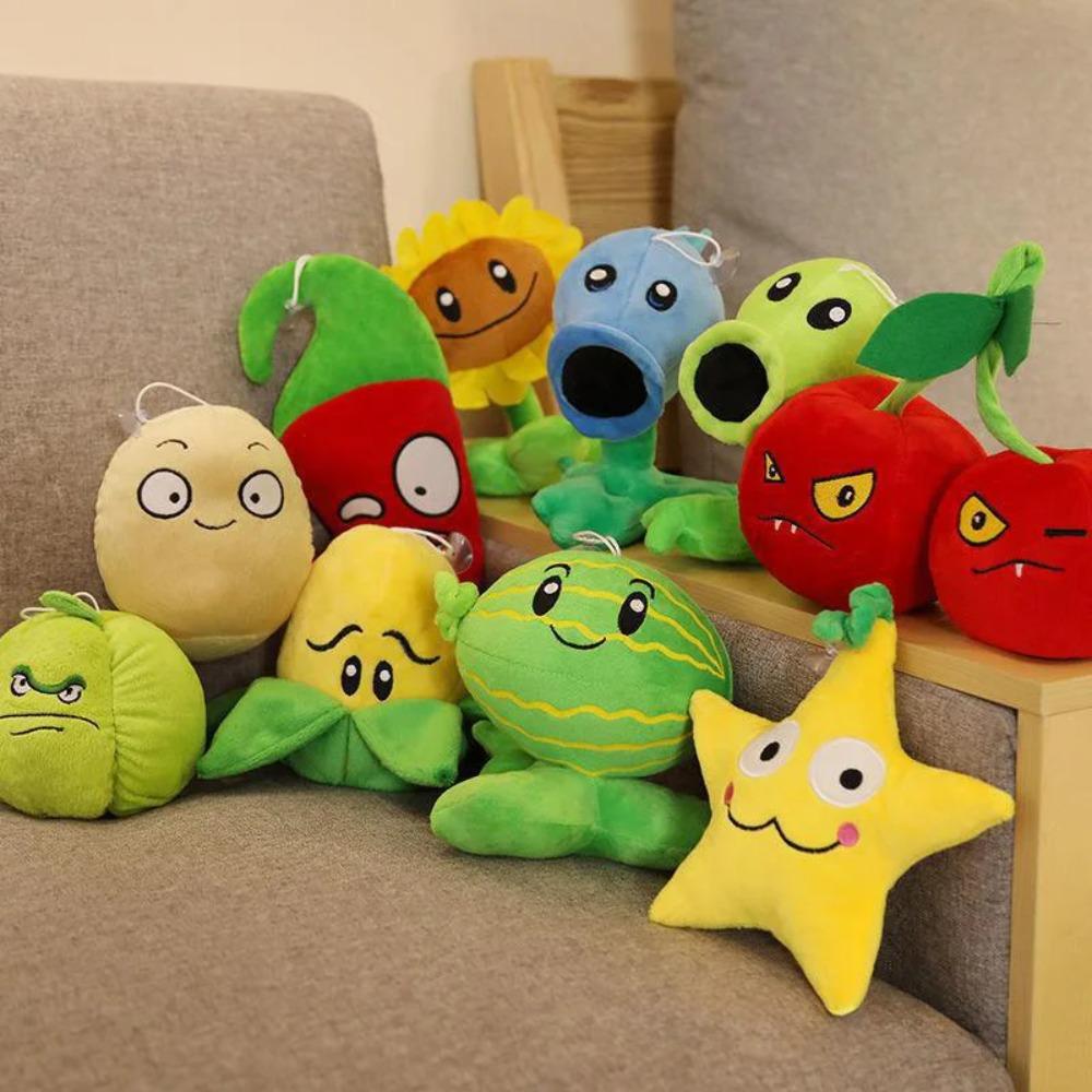 15-20cm Plant with Zombie Plush Toy 30cm PVZ Giant Hat Pirate Duck Zombie Plush Doll Plush Toy Christmas Birthday Gift for Kids
