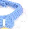 Knitting Cat Collar with Bell Bow Tie Decoration Kitten Bib Accessory Cute Pet Neck Wrap for Small Cats and Dogs Blue S