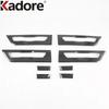 For Kia Carnival KA4     2024 Carbon Fiber Car Door Handle Cover Trim Side Door Handles Bowl Overlay Accessories