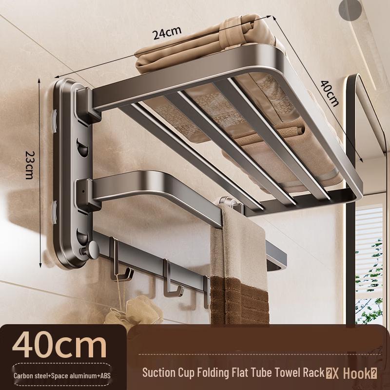 

Настенный держатель для полотенец Cmaos с 4 присосками и крючками для ванной комнаты