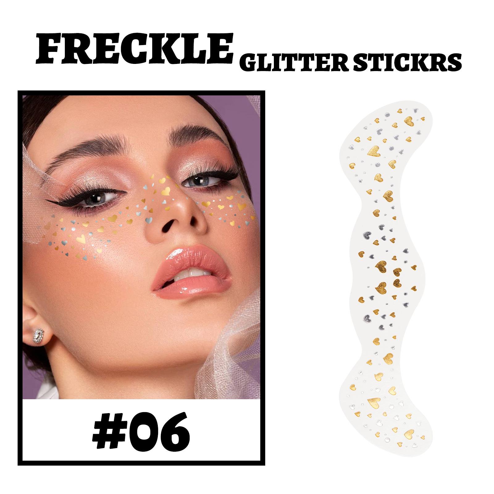 MLSMILE Waterproof Glitter Tattoo Stickers - Stars & Butterflies for Party Freckles and Stage Performance Single Sheet