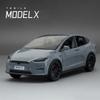 1:24 Tesla Model X  Tesla Model 3 Alloy Die Cast Toy Car Model Sound and Light Children's Toy Collectibles Birthday gift