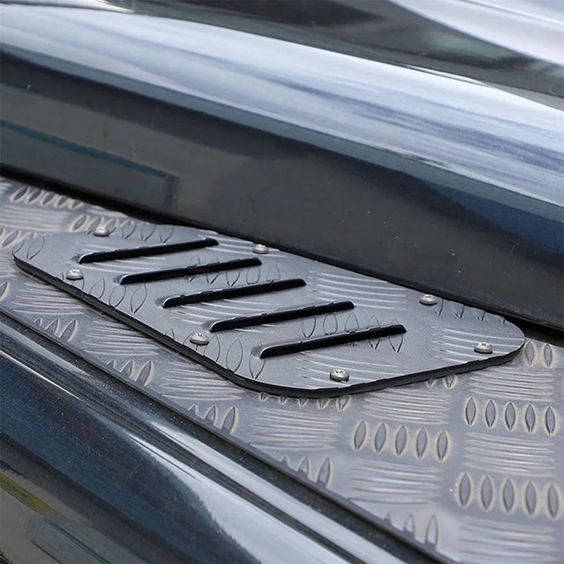 Metyoucar For Land Rover Defender 90 110 130 2004-18 Aluminum Alloy Car Front Engine Hood Vent Panel Cover Trim Car Accessories
