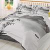 Lightweight Cozy Double Quilt Chinese Ink Landscape Painting Polyester With Pillow Case Custom 3pcs Bed Home Textile