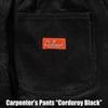 Cookman Carpenter's Pants Painter Pants - Corduroy Black (Size M)