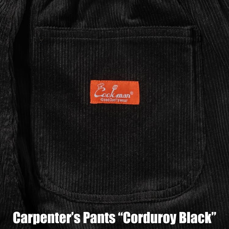 Cookman Carpenter's Pants Painter Pants - Corduroy Black (Size M)