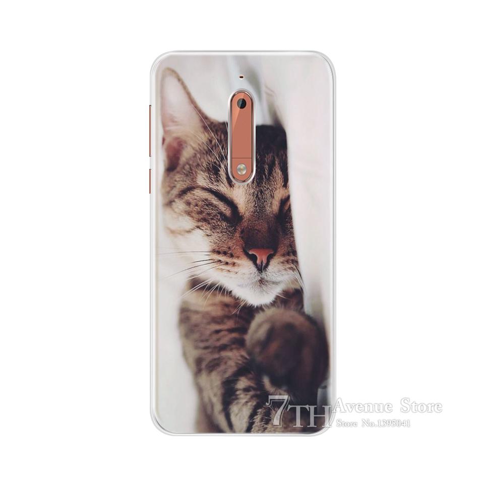 

For Nokia 5 Case 5.2 Cartoon Soft Silicone TPU Phone Case For Nokia 5 Nokia5 Global Dual TA-1024 TA-1053 TA-1044 Back Cover Nokia 5 абрикосовый