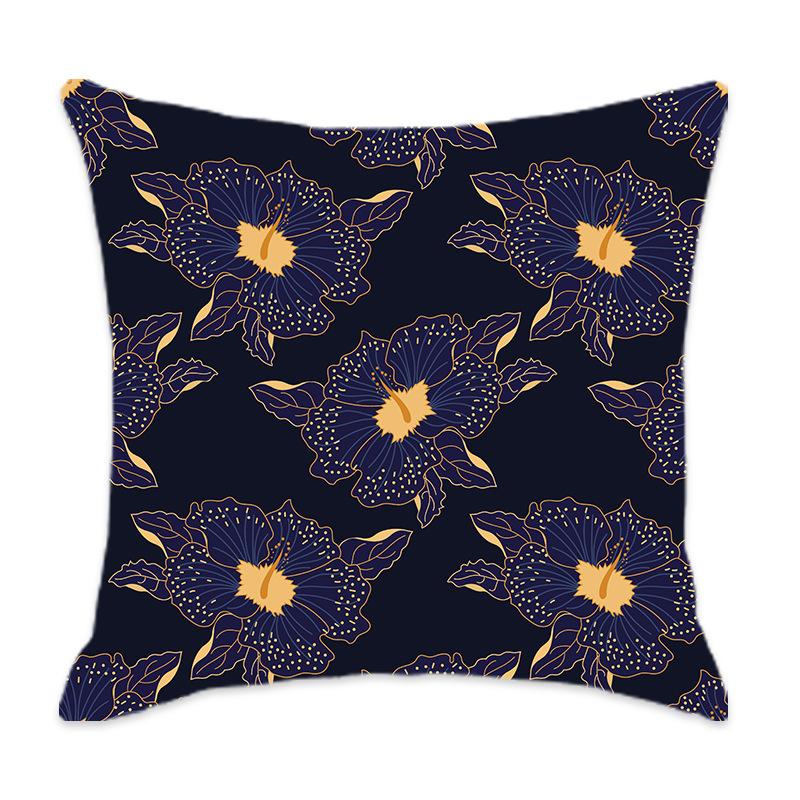 Home Pillow Floral Print Series Sofa Bedroom Leisure Pillow Floral Pattern