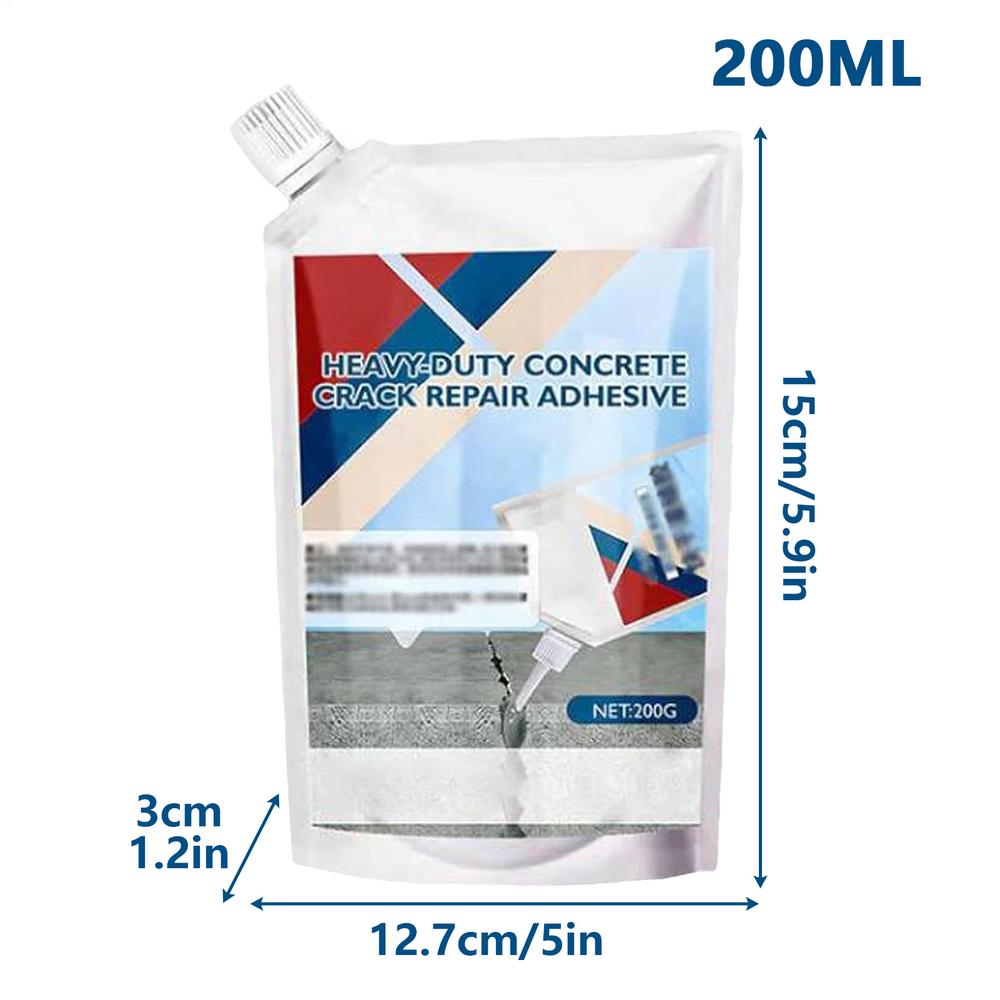 

Crack Filling Agent 200ml Waterproof Repair Sealant Asphalt Patch Concrete Filler Quick-Drying Caulking Cement Plugging Material
