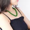New high-end luxury jadeite green necklace women's high-end bracelet Tibetan temperament high-end green necklace for mother gift