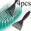 [Hair Brush Cleaner] 1pc Plastic Mini Hair Brush Cleaner with Ergonomic Handle - Detangling & Hair Removal Tool for Long Hair,Durable Plastic Bristles