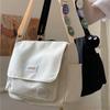 Women Crossbody Bag Large Capacity Adjustable Strap Shoulder Bag Casual Student Messenger Bag Ins Retro Daily Commuter Bag Tote Bags Men