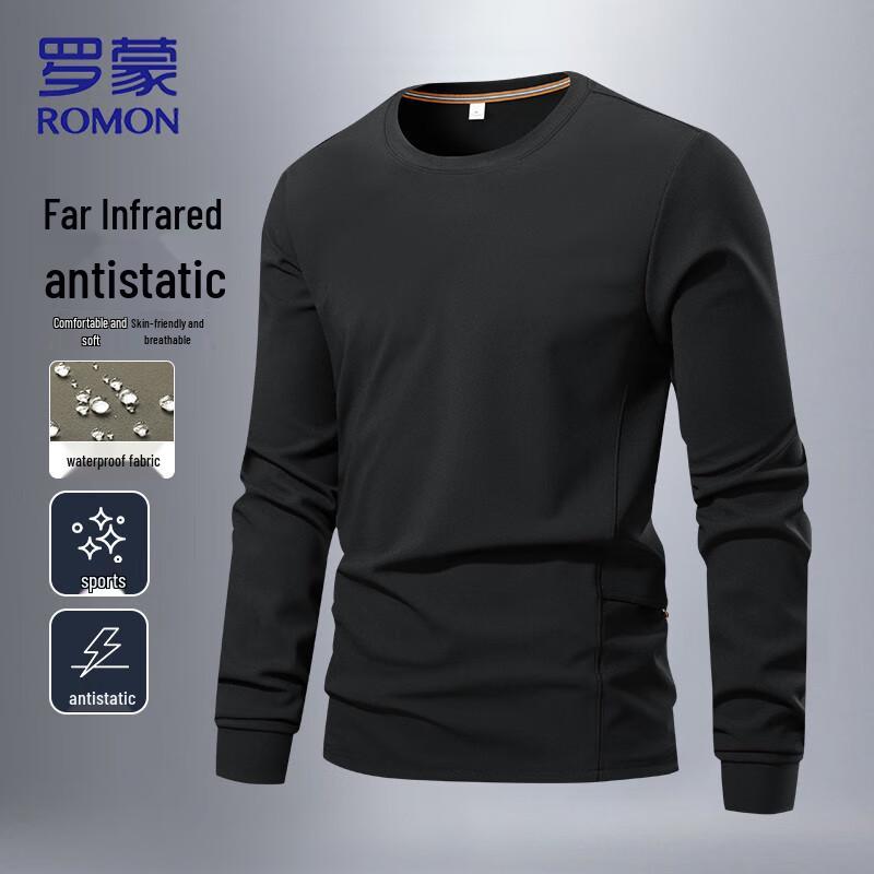 ROMON Men's Slim Fit Anti-Static Crewneck Sweatshirt