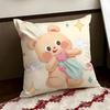 Cartoon BButter BBear Cushion Cover Reversible Soft Durable Pillow Cover Home  Car MultiScene Use for Daily Comfort