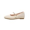 Mary Jane Shoes Women's 2025 New Pearl Soft Sole Shallow Mouth Inner Height Increase New Chinese Single Shoes Sweet Wind 3233 Single Shoes
