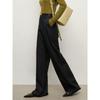 JUZI Annakou Women's Casual Fine Wool Blend Wide-Leg Pants