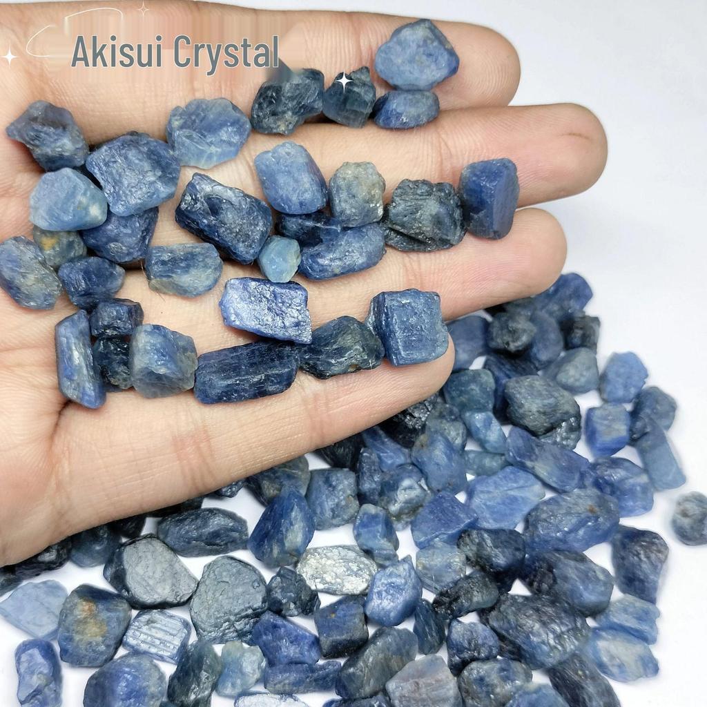 Natural Blue Sapphire Hexagonal Crushed Stone Specimen