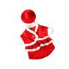 Festival Santa Geese Costume Premium Crocheted Red Outfit Seasonal Garden Display Christmas Lawn Geese Sweater
