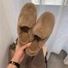 2025 Hochwertige und langlebige Herbst-Winter-Hausschuhe Damenmode Plüsch-Fell-Pantoletten Flip-Flops Warmer Slipper Wohnzimmerschuh