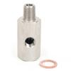Side Holes Oil Pressure Sensor Connector 1/8 NPT Female To 1/4NPT 1/8NPT 1/8BSPT M10 M12 M14*1.5 Feed Line Gauge Tee Adapter