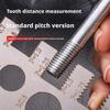 Screw Thread Pitch Gauge Ruler Measuring Tool Bolt Nut Metric Stainless Steel Screw Measuring Ruler Measuring Gauging Tools