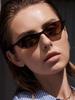 Vintage Oval Small Frame Sunglasses Women Brand Designer New Cat Eye Sun Glasses Shadow for Female Fashion Trend Eyewear