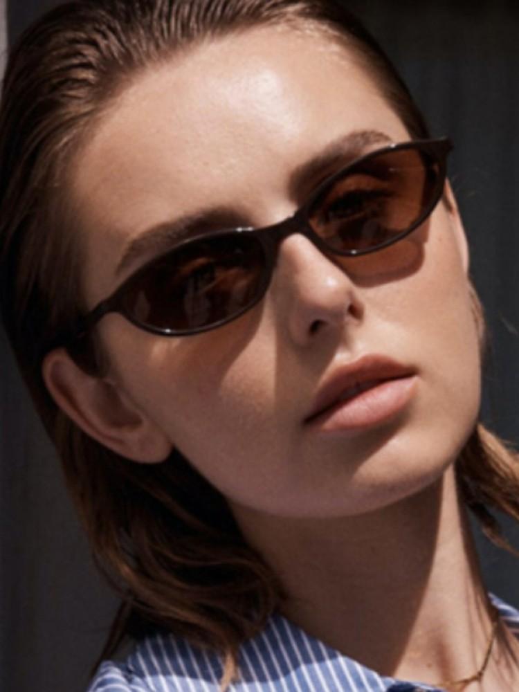 Vintage Oval Small Frame Sunglasses Women Brand Designer New Cat Eye Sun Glasses Shadow for Female Fashion Trend Eyewear