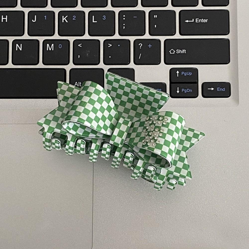Korean Style Acetate Shark Clip Elegant Small Hair Clip Sweet Bowknot Hair Claw  Girls